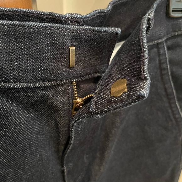 Wide leg high waist denim jean trouser Talbots NWT Sz 0 - Picture 6 of 11